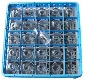 Bier glazen in korf 25st.