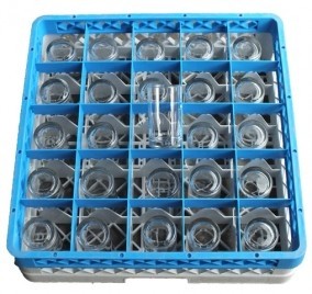 Limonade glazen in korf 25st.